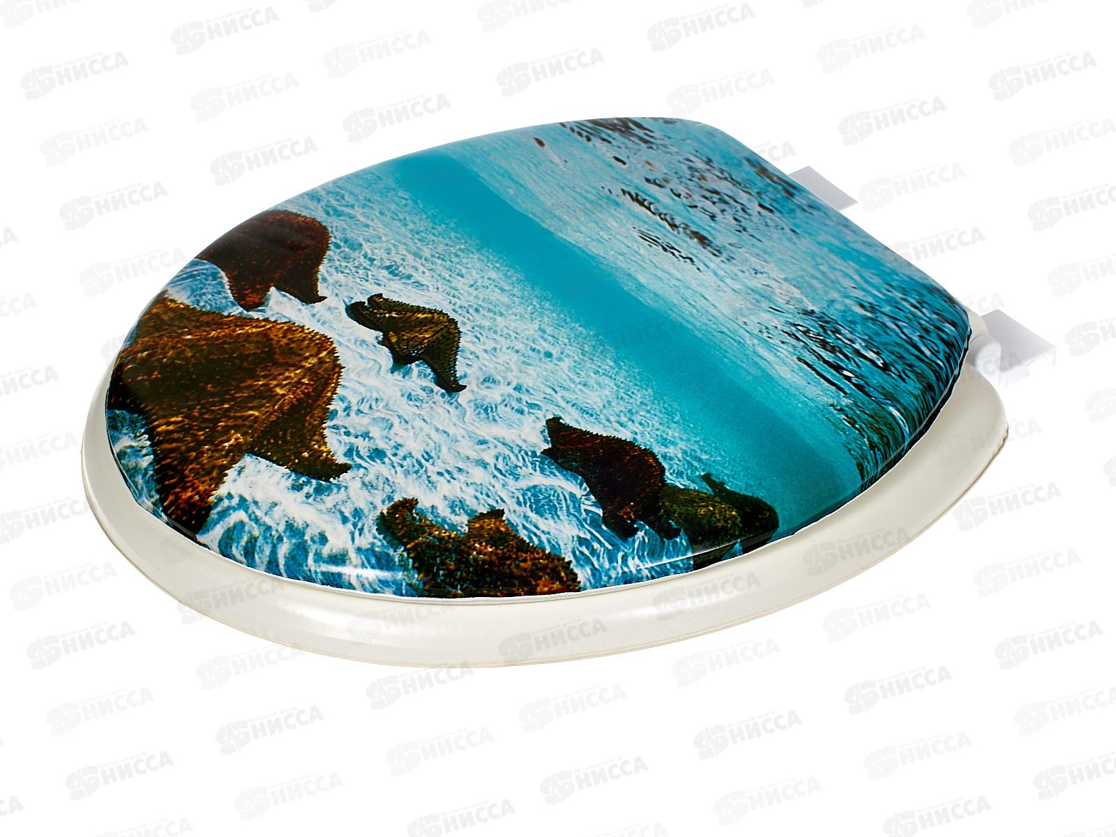 Сиденье на унитаз мягкое  с рисунком  *17