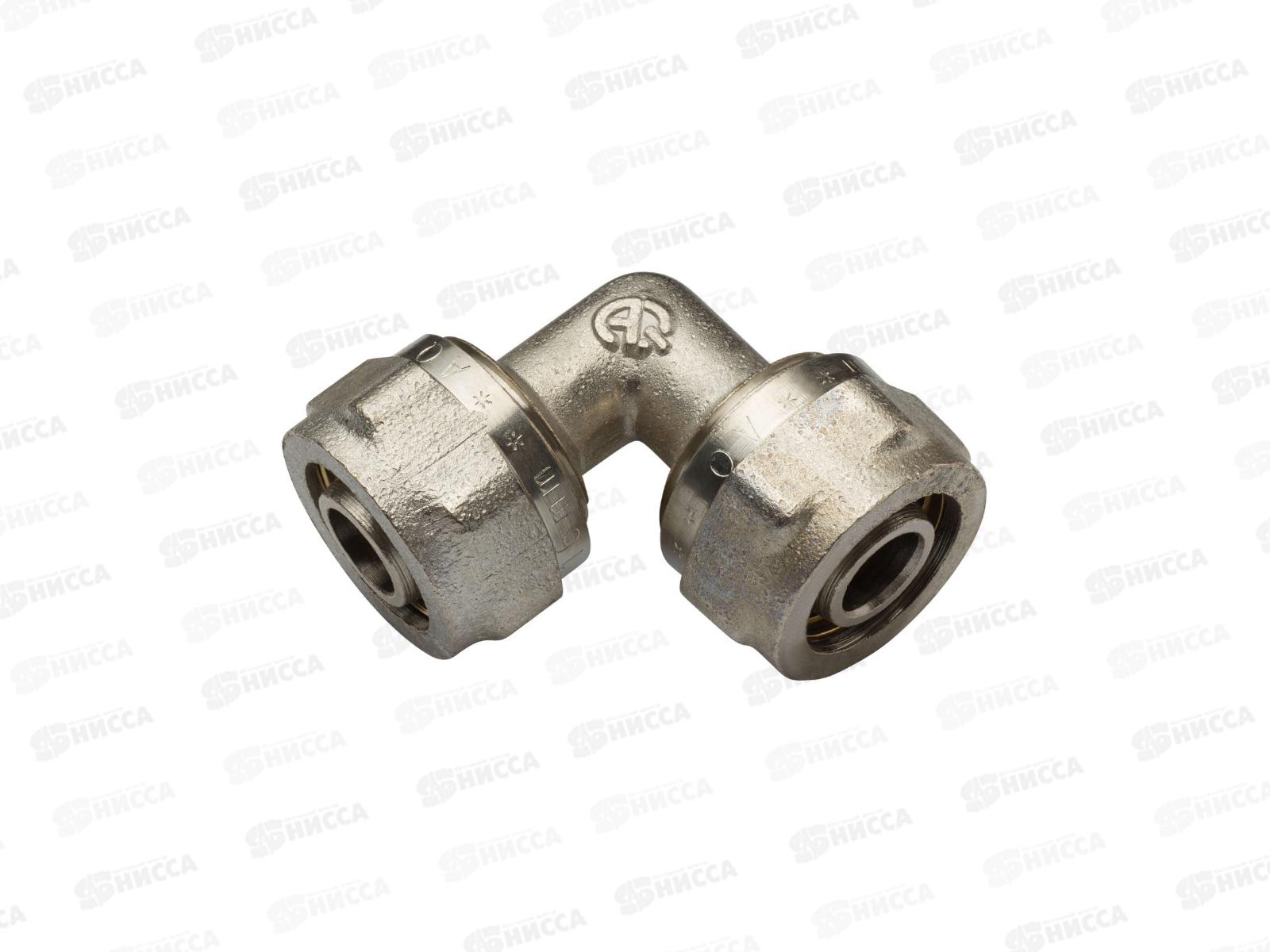 Уголок 2 цанги L16х16, цанга/цанга, Aqualink, 00159 *10/120