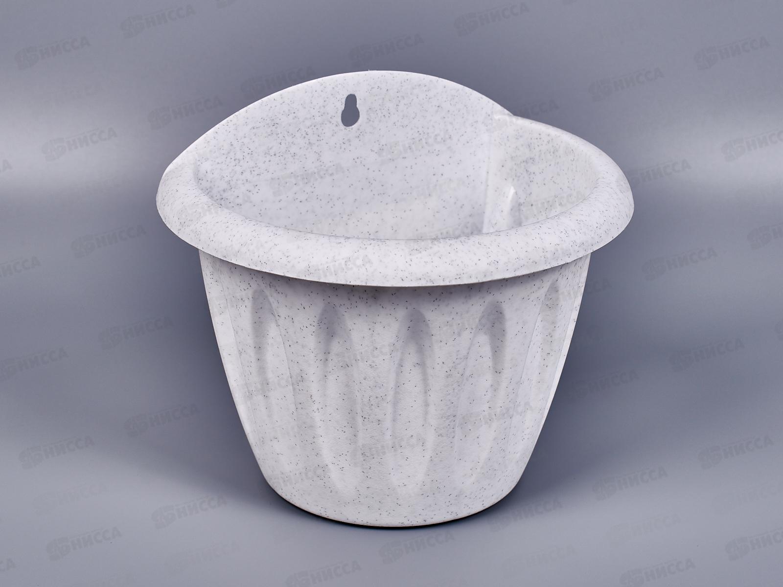 Кашпо настенное Фелиция мраморный  d16см С120М *35