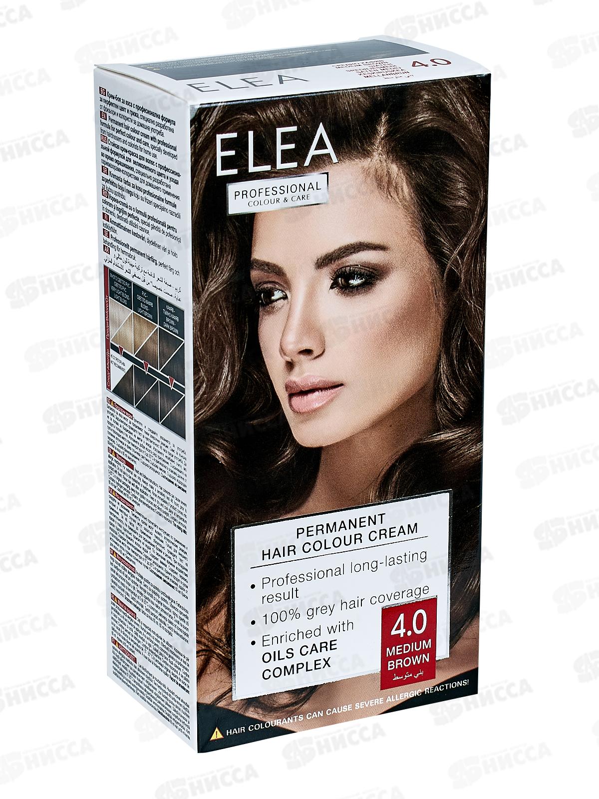 ELEA Prof.Color&Care крем-краска №4.0 шатен *20