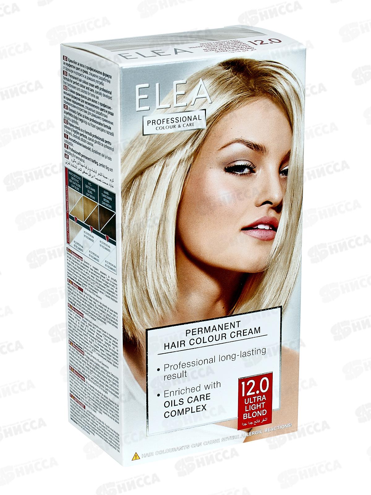 ELEA Prof.Color&Care крем-краска №12.0 ультра светл.блонд *20