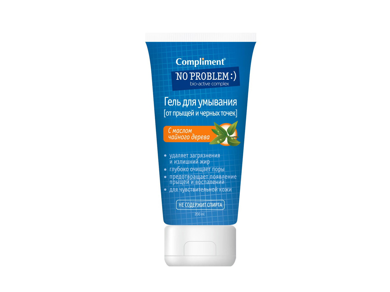 КОМПЛИМЕНТ No Problem гель для умывания  с маслом чайного дерева 200мл *24