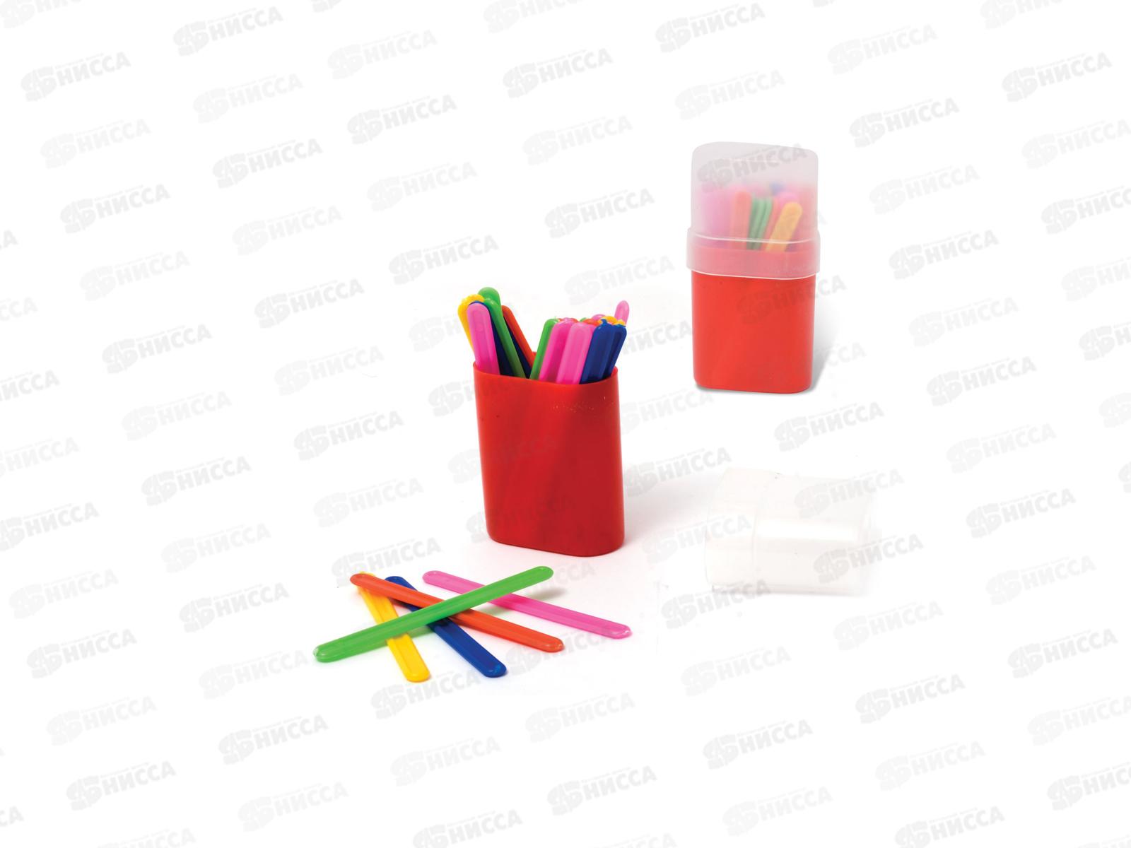 Счетные палочки ПЧЕЛКА пластиковый стакан, 50шт, СПК-50 *55