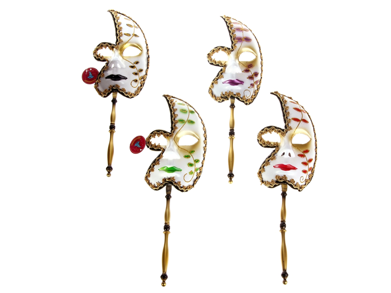 Маска карнавальная   на палке &quotПоловинка&quot микс  305111