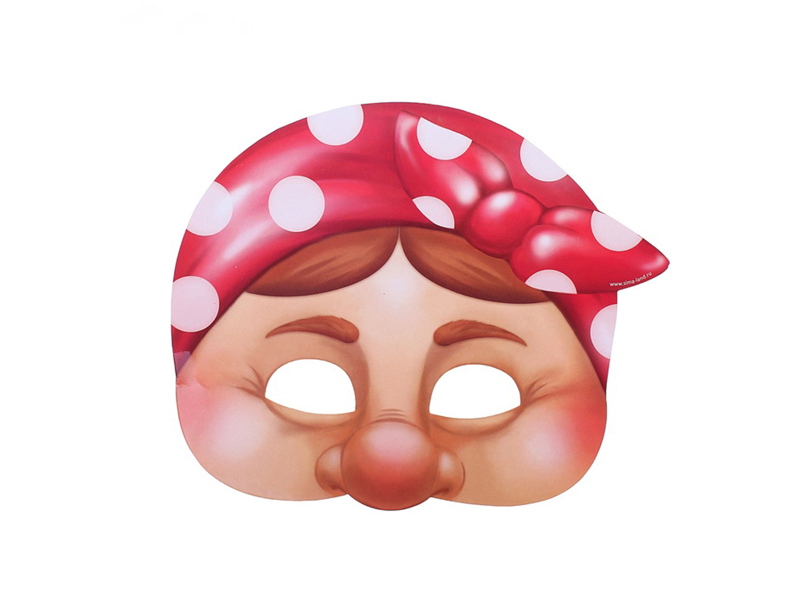 Маска карнавальная &quotБабка&quot 23,8*19,6см 603046