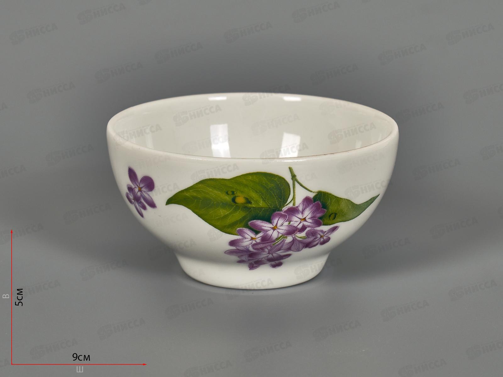 Пиала фарфор 584 170см3 Сирень 4С0655 *20