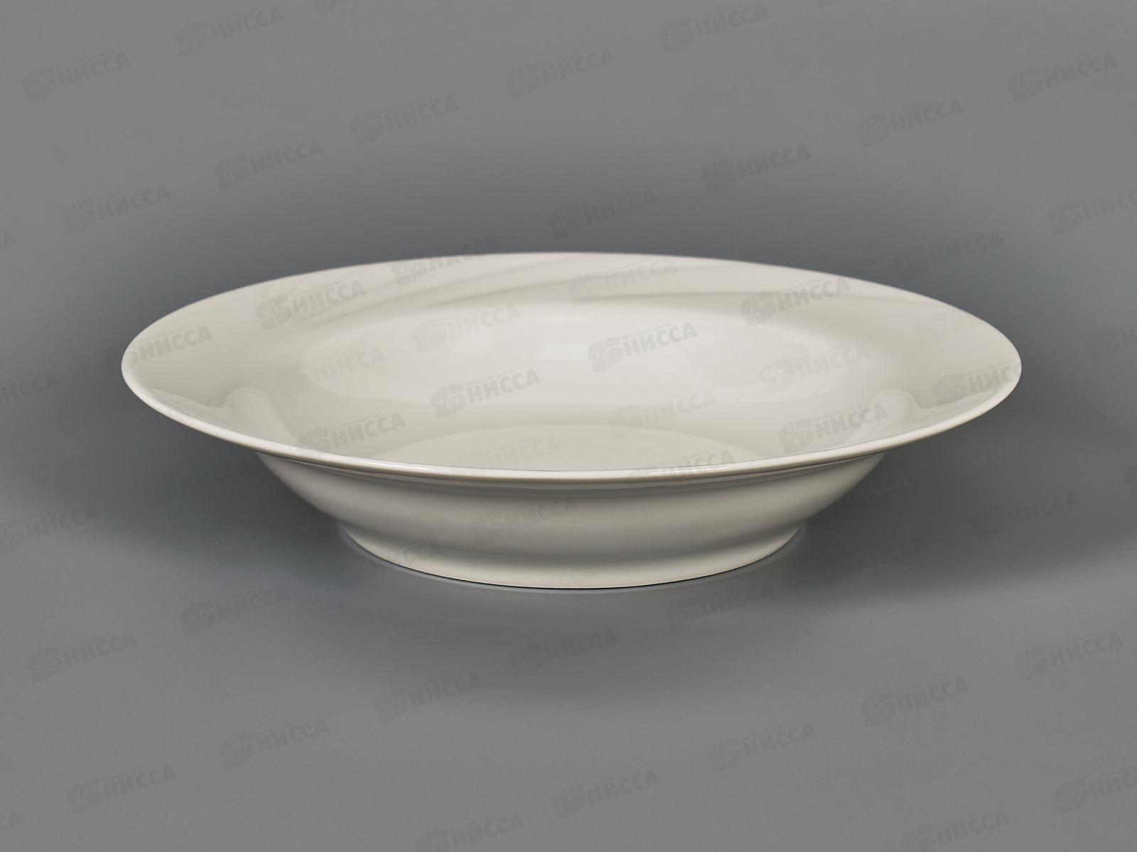 Тарелка глубокая 220мм фарфор Голубка белье 0С0580 *12