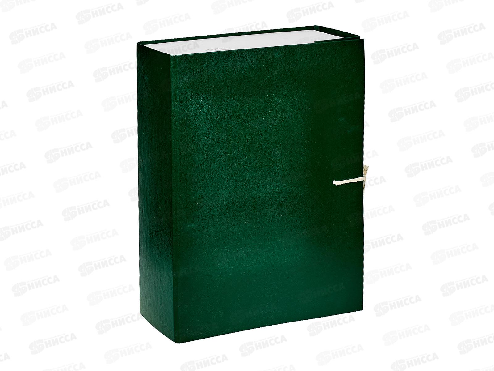 Папка архивная  9см с завязками ПГС зеленая *8