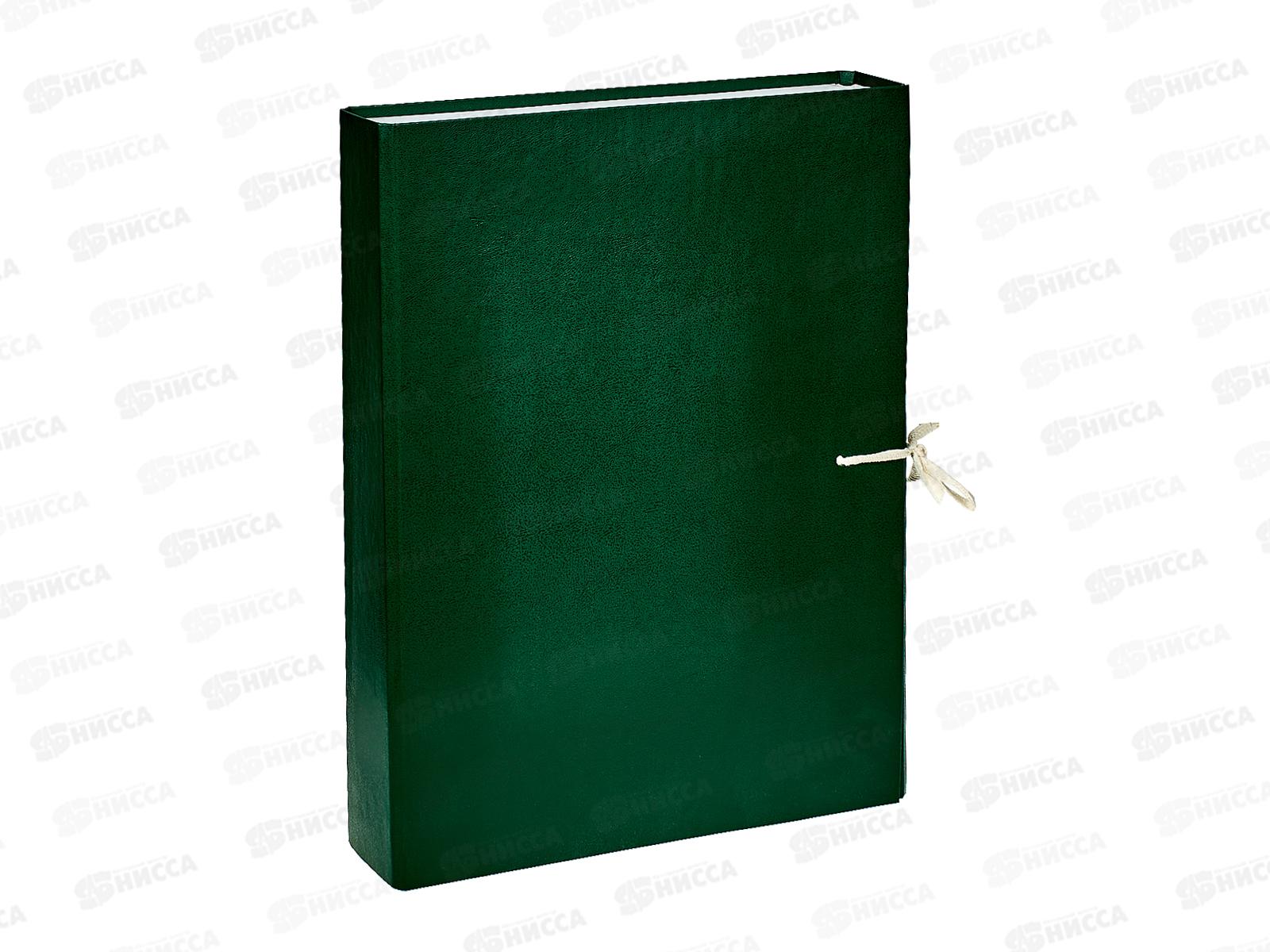 Папка архивная  5см с завязками. ПГС зеленая *8