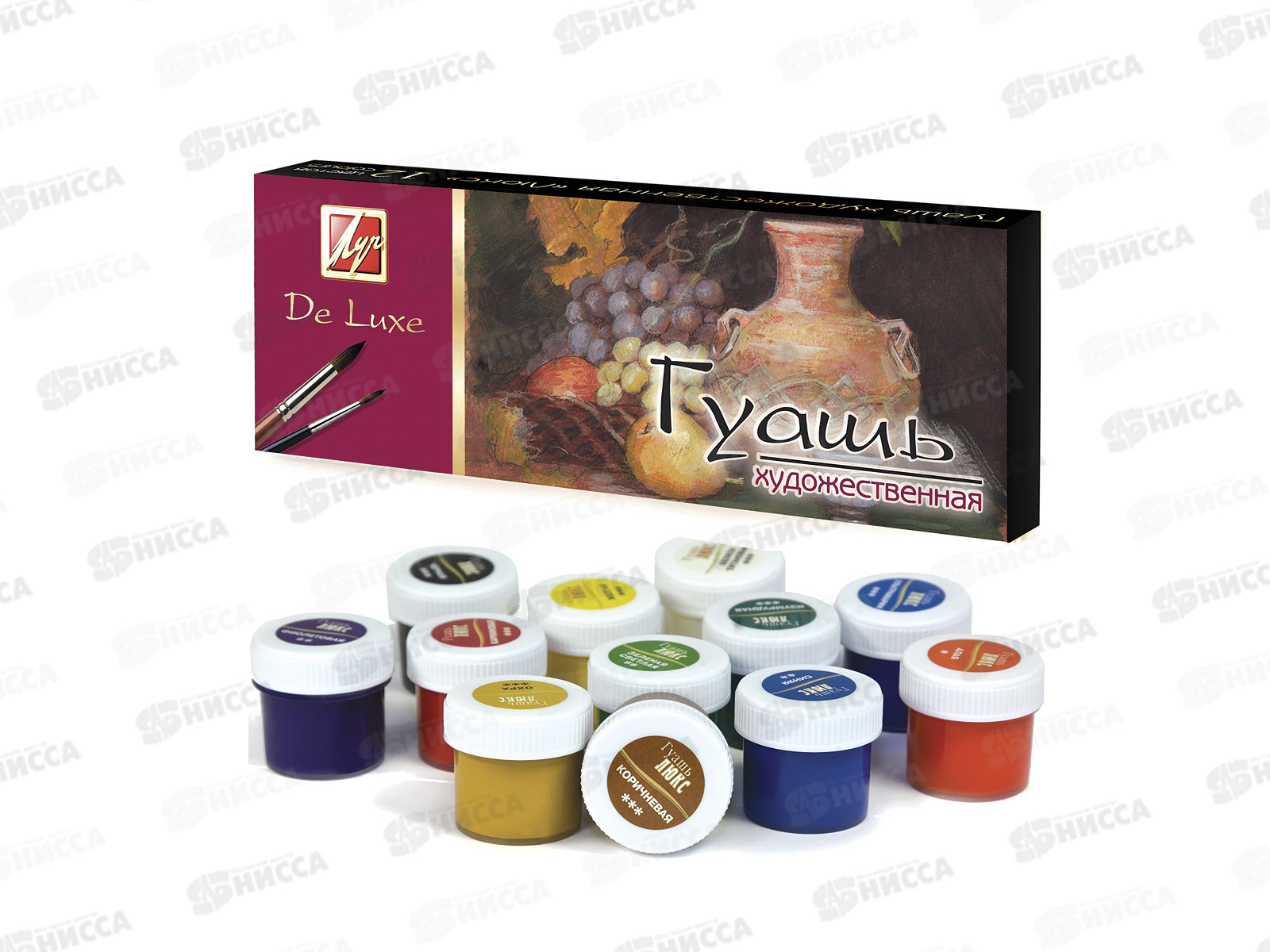 Гуашь ЛУЧ &quotЛюкс&quot  12цветов., 20мл, 14с1038-08 *12