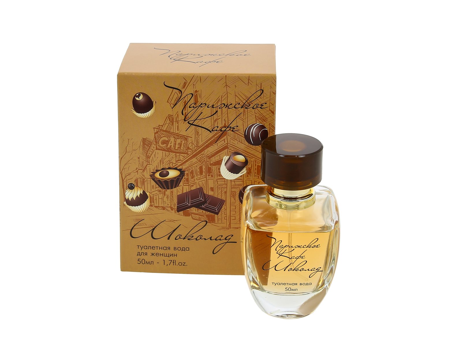 Парижское кафе. Шоколад, туалетная вода 50мл (женская) *36 М