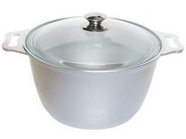 Кастрюля 6,0л  стеклянная крышка к61*3