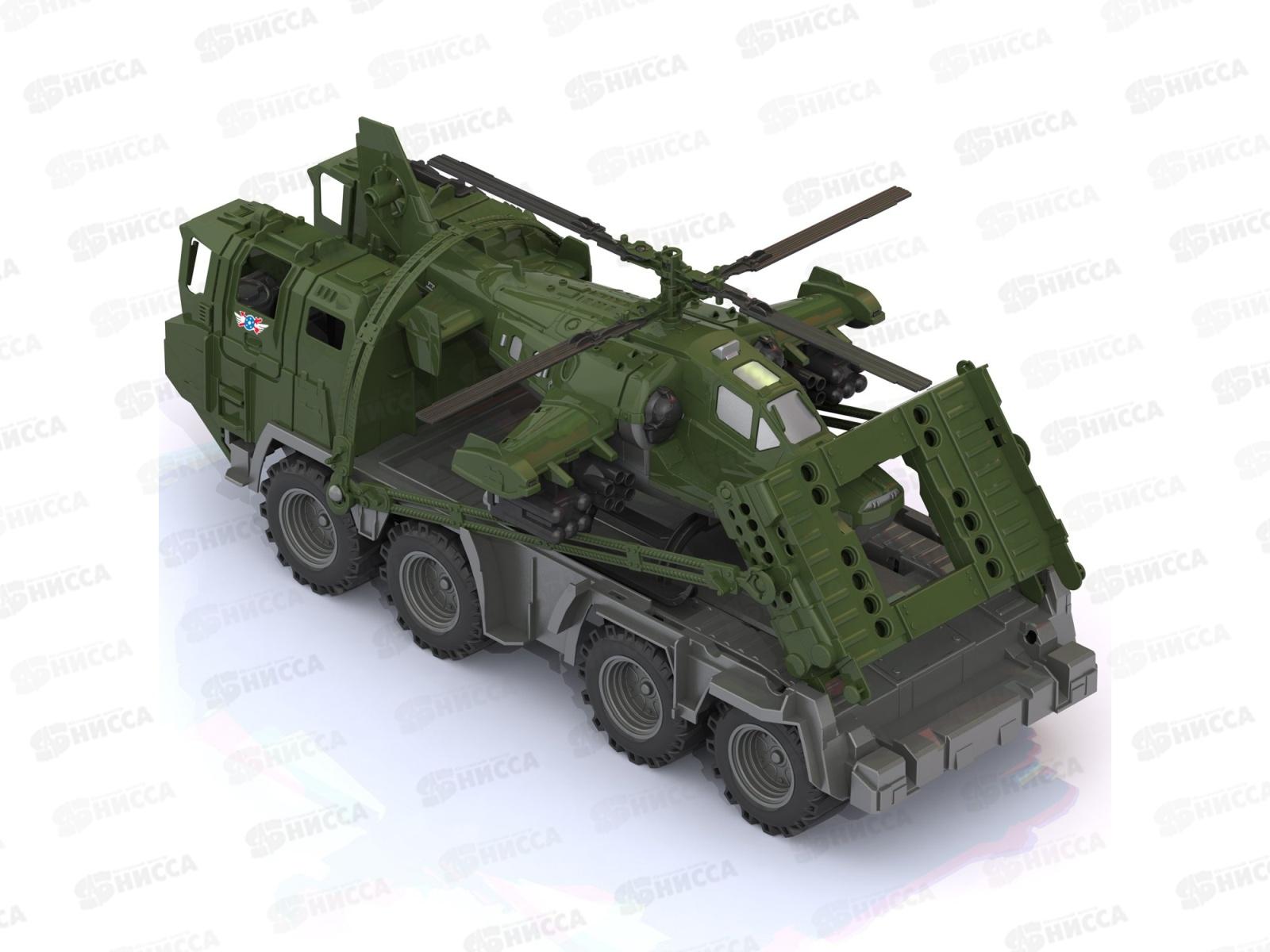 Машина. Военный тягач &quotЩит&quot с вертолетом 256   *4