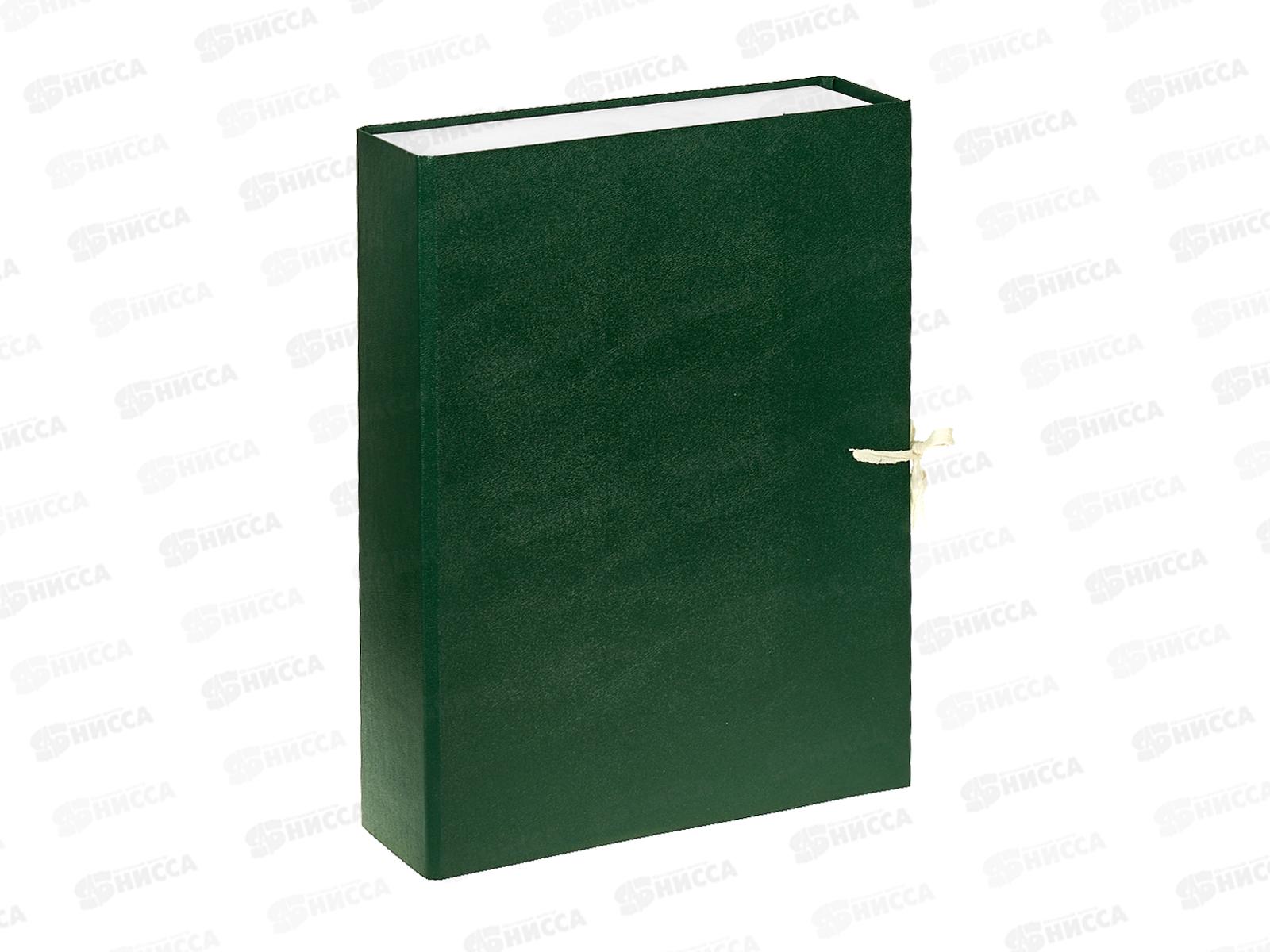 Папка архивная  7см с завязками ПГС зеленая *8