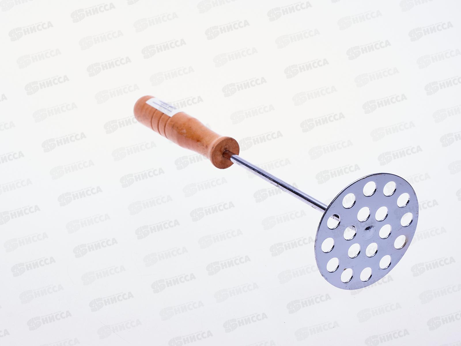 Толкушка BСВ1055 металлическая+дерево (018640)  Ж