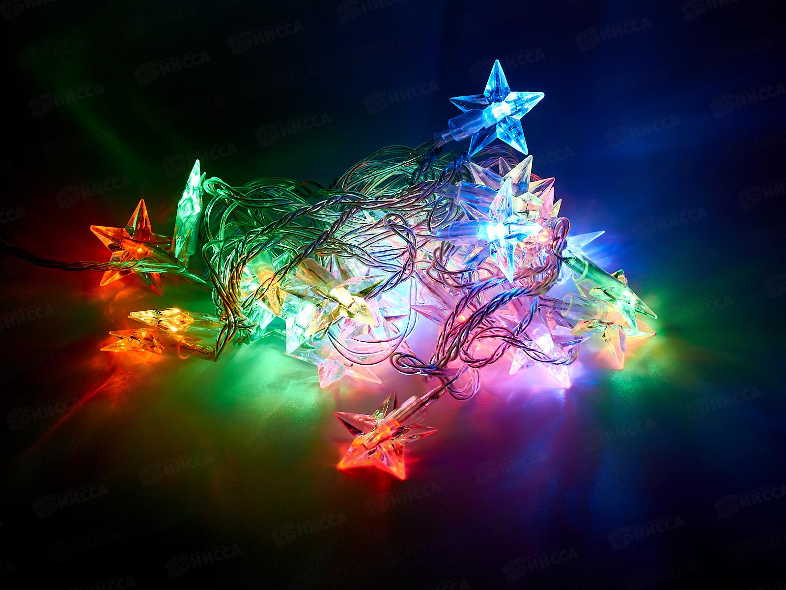 Гирлянда 4,5м &quotЗвездочка&quot LED28 240v, цв.мульти   AL-3722 *150