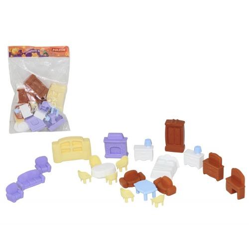 Набор мебели для кукол №5, 49360 (21 элемент в пакете)