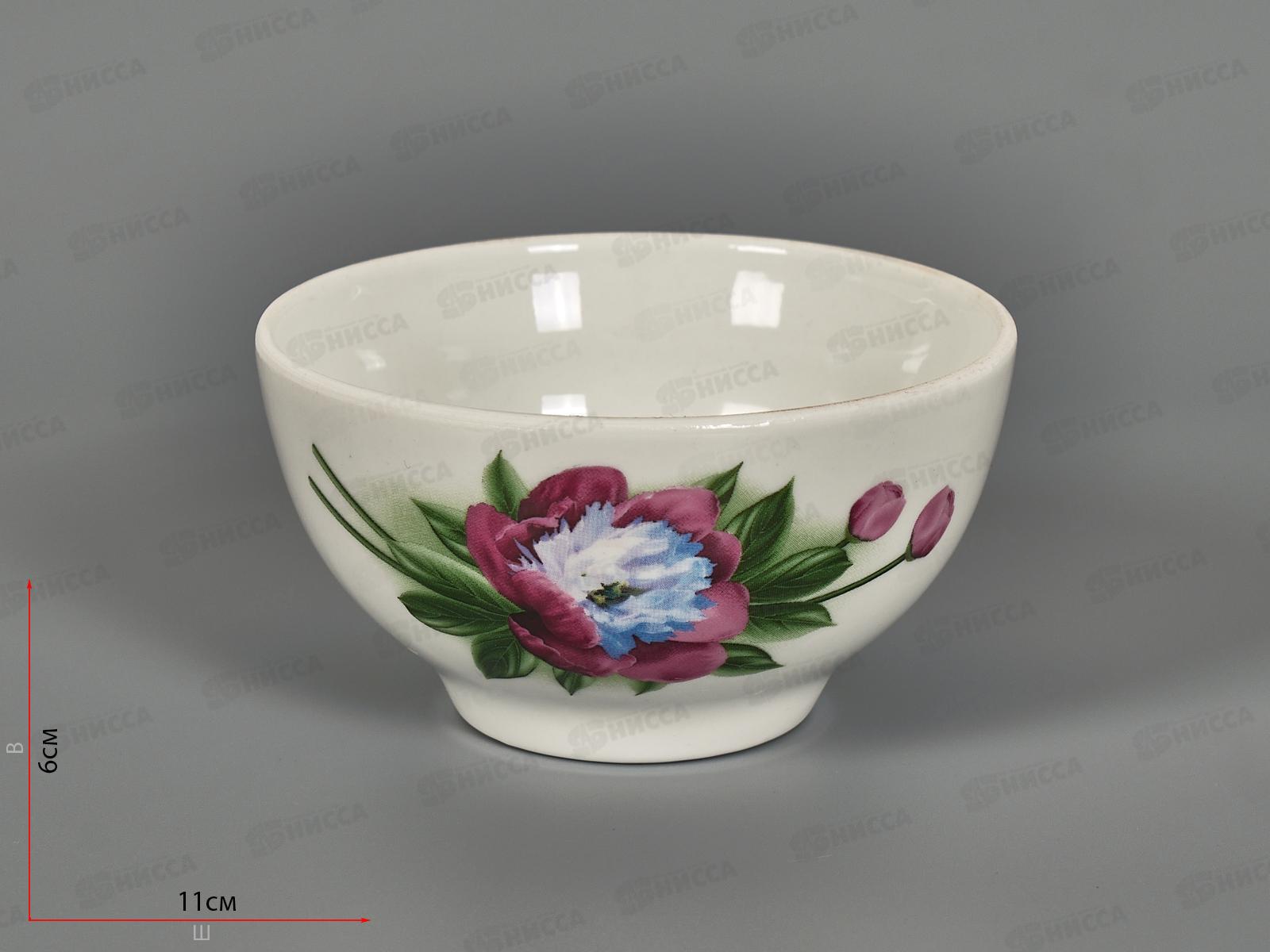 Пиала фарфор 584 250см3 Пион 3С0381 *20