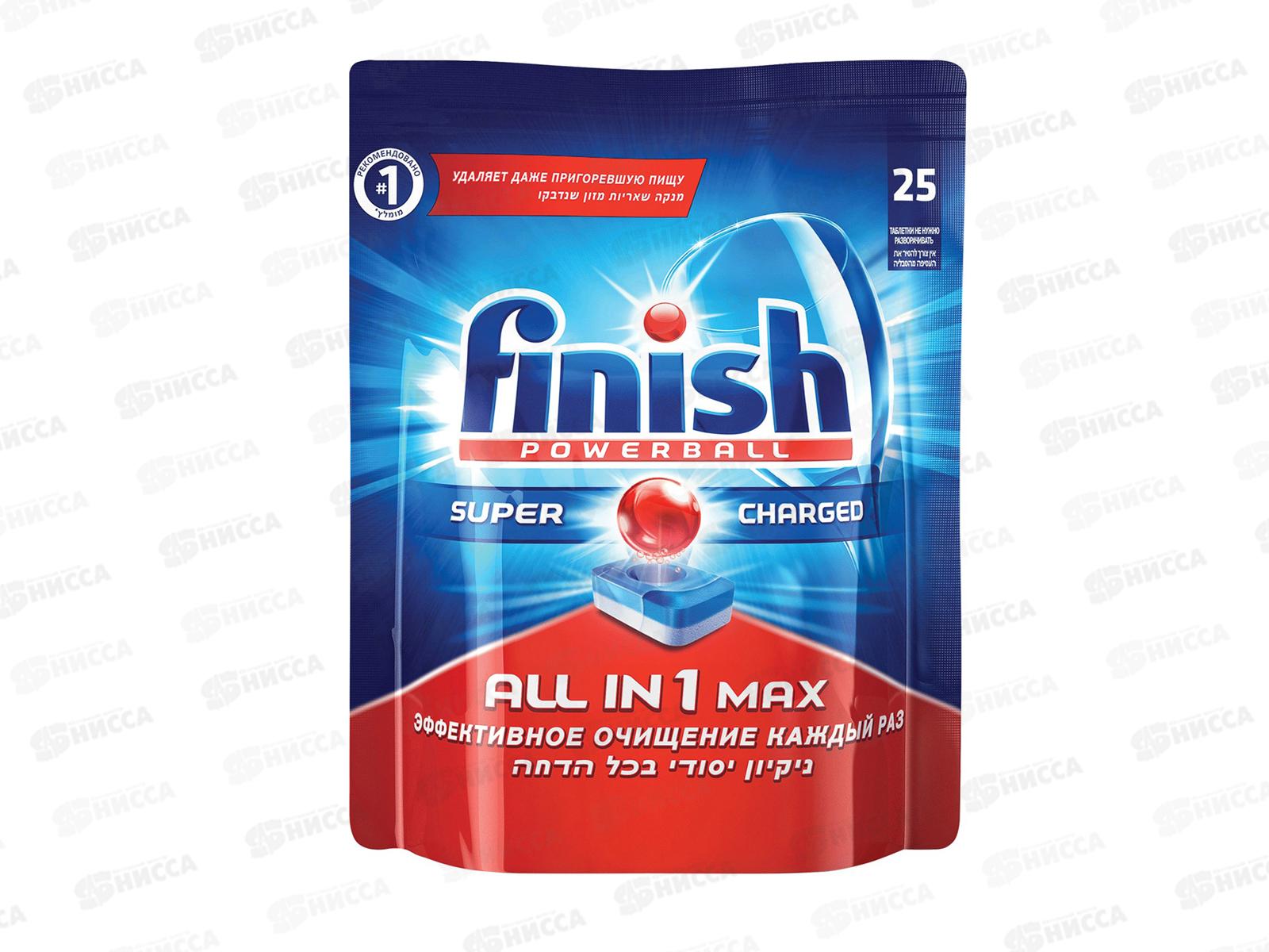 FINISH средство для посудомоечных машин таблетки Все в1 25шт * 6 3065254