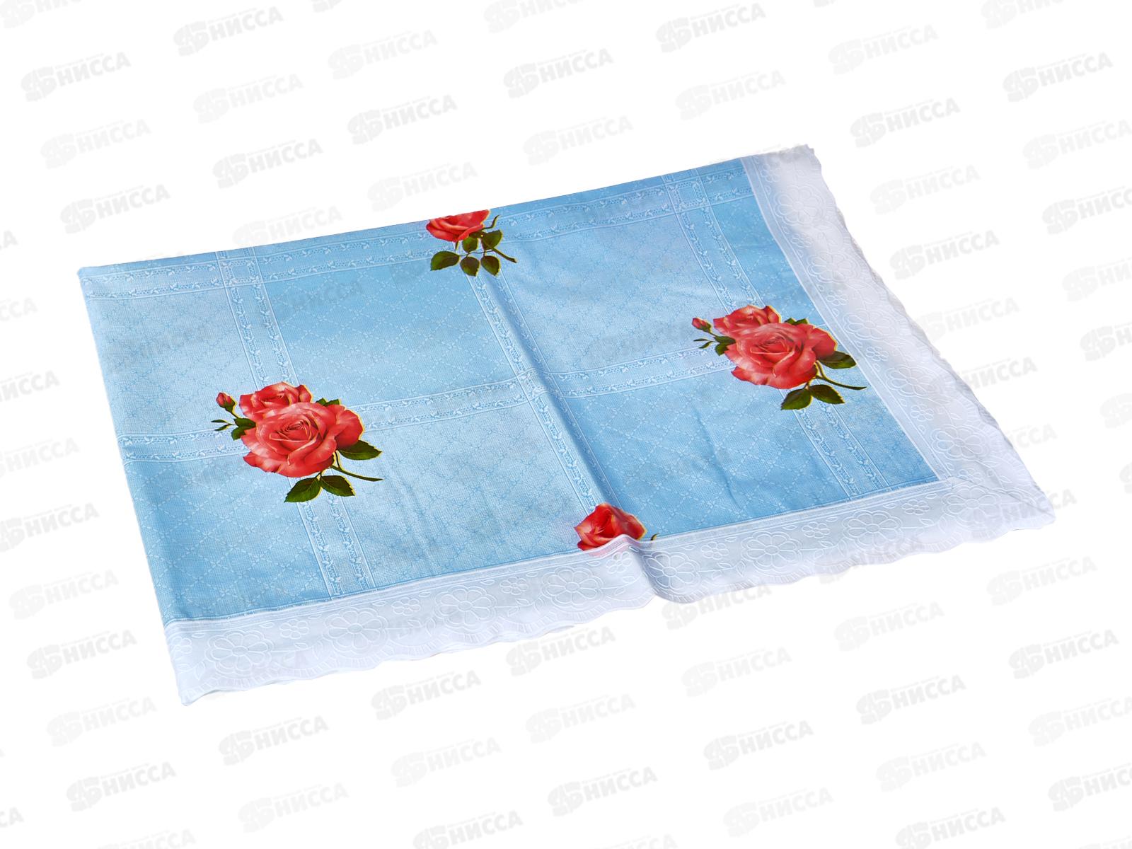 Скатерть-клеенка Колорит Перспектива с виниловым кружевом 135*140см в ассортименте