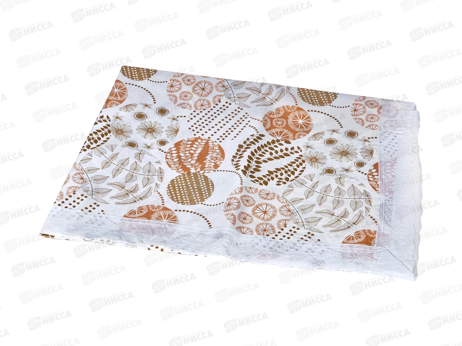 Скатерть-клеенка Колорит Перспектива с винил кружевом 135*180см в ассортименте