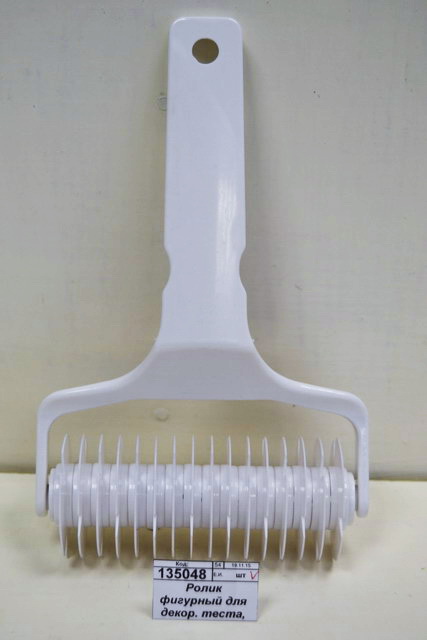 Ролик фигурный для декор. теста, пластик,12*20см, Сеточка 884-171 *10