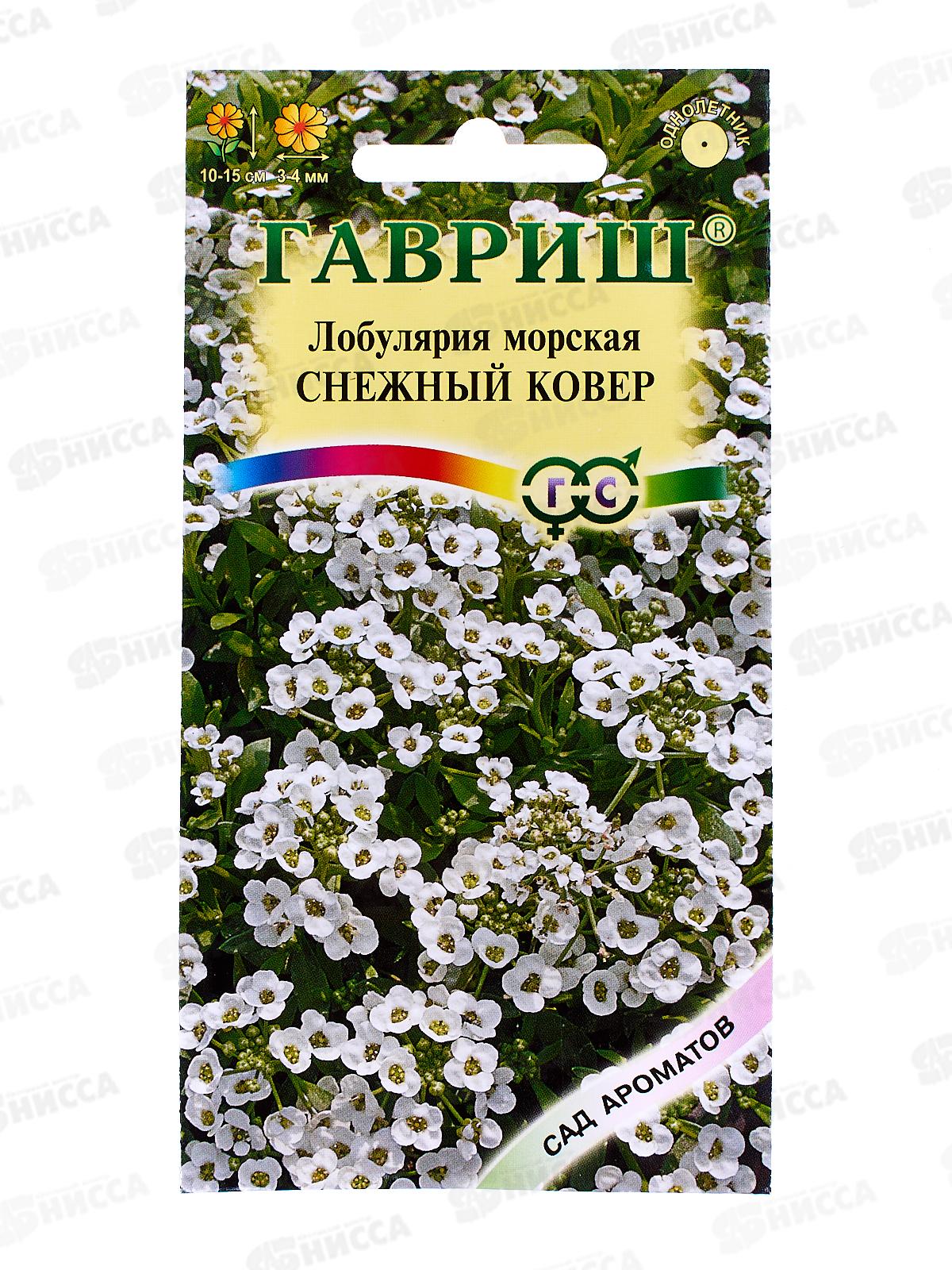 Лобулярия Снежный ковер 0,05г серия Сад ароматов   *10 ГШ +