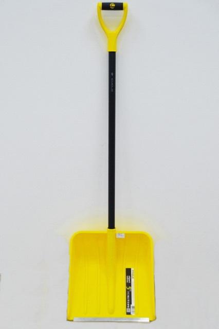 Лопата снеговая Варяг 370*400мм с алюминиевым черенком и V-образной ручкой СУ043