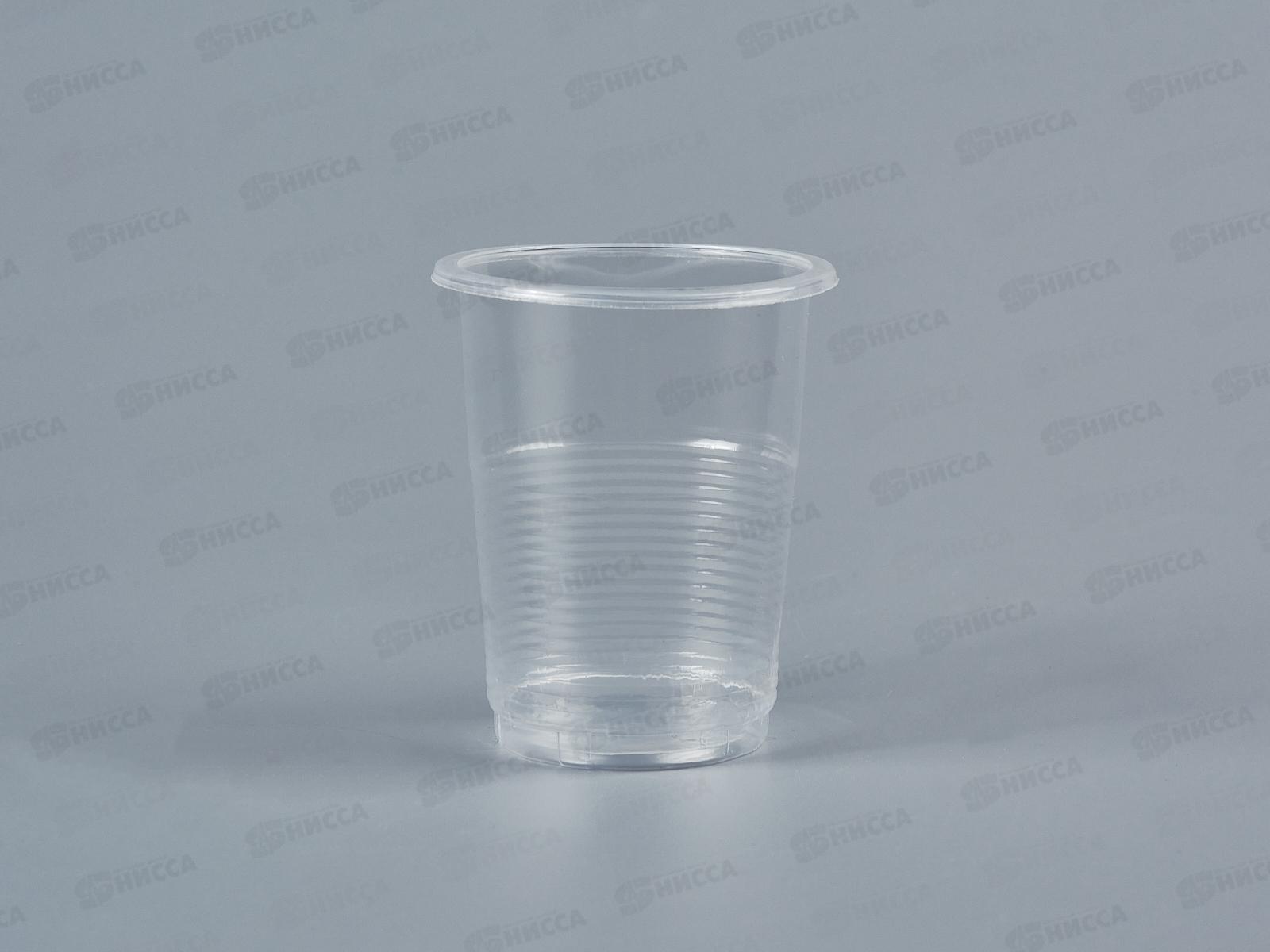 Стакан одноразовый 100мл прозрачный *100/7000