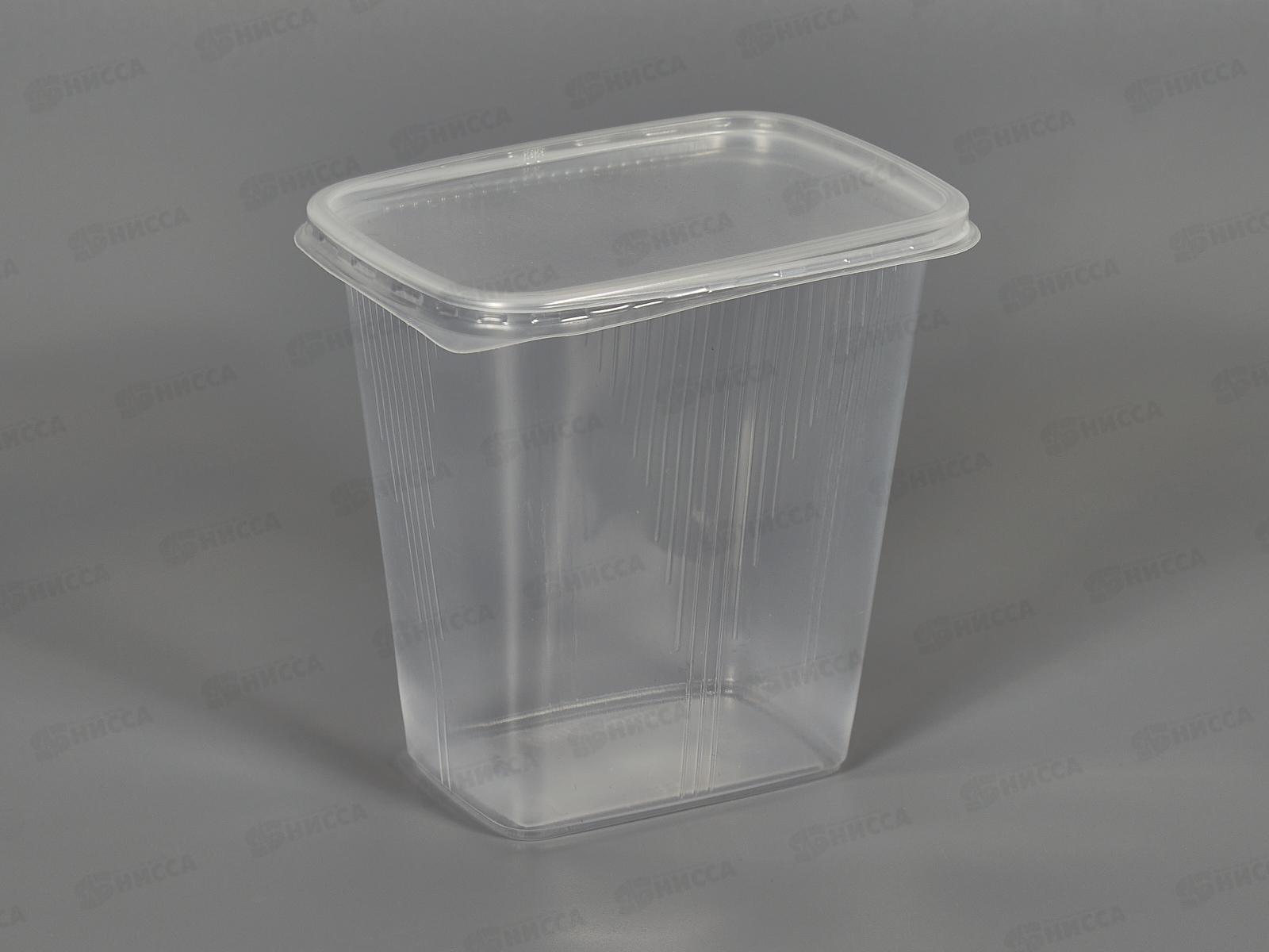 Контейнер одноразовый UP 500 мл прямоугольный 108*82*106мм*100/1000