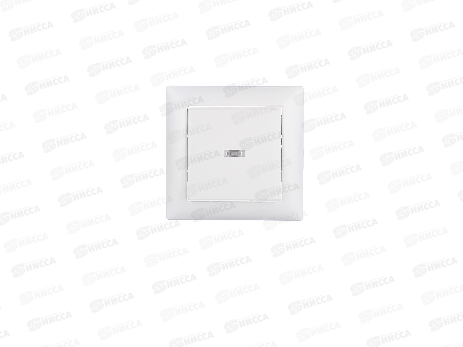 Выключатель скрытой установки 10А С110-395 1клавишный с подсветкой СЕЛЕНА, 395 *60