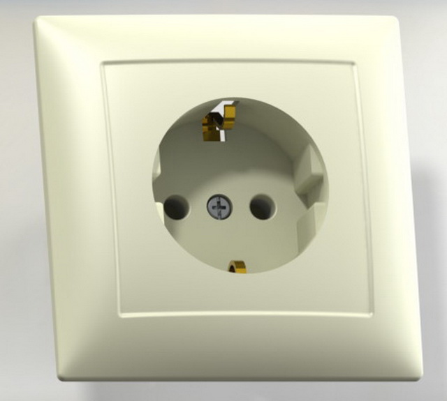 Розетка скрытой установки РС16-370 заземляющий контакт СЕЛЕНА, 370 *50