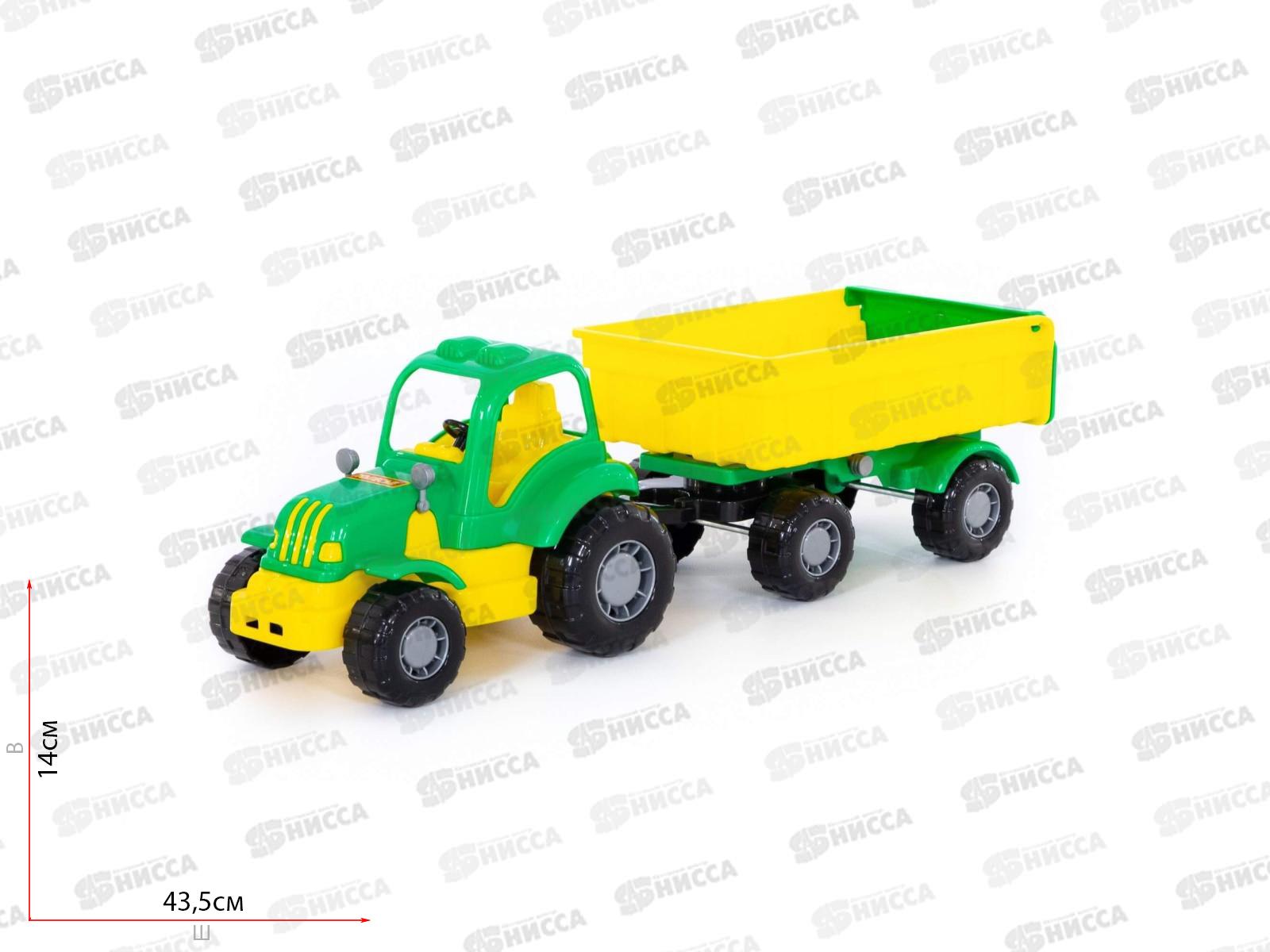 Трактор &quotКрепыш&quot с прицепом №1 44792  *6