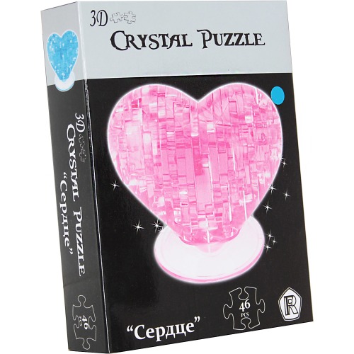 Пазл 3D Сердце 9002 46 деталей   в коробке *24  гб