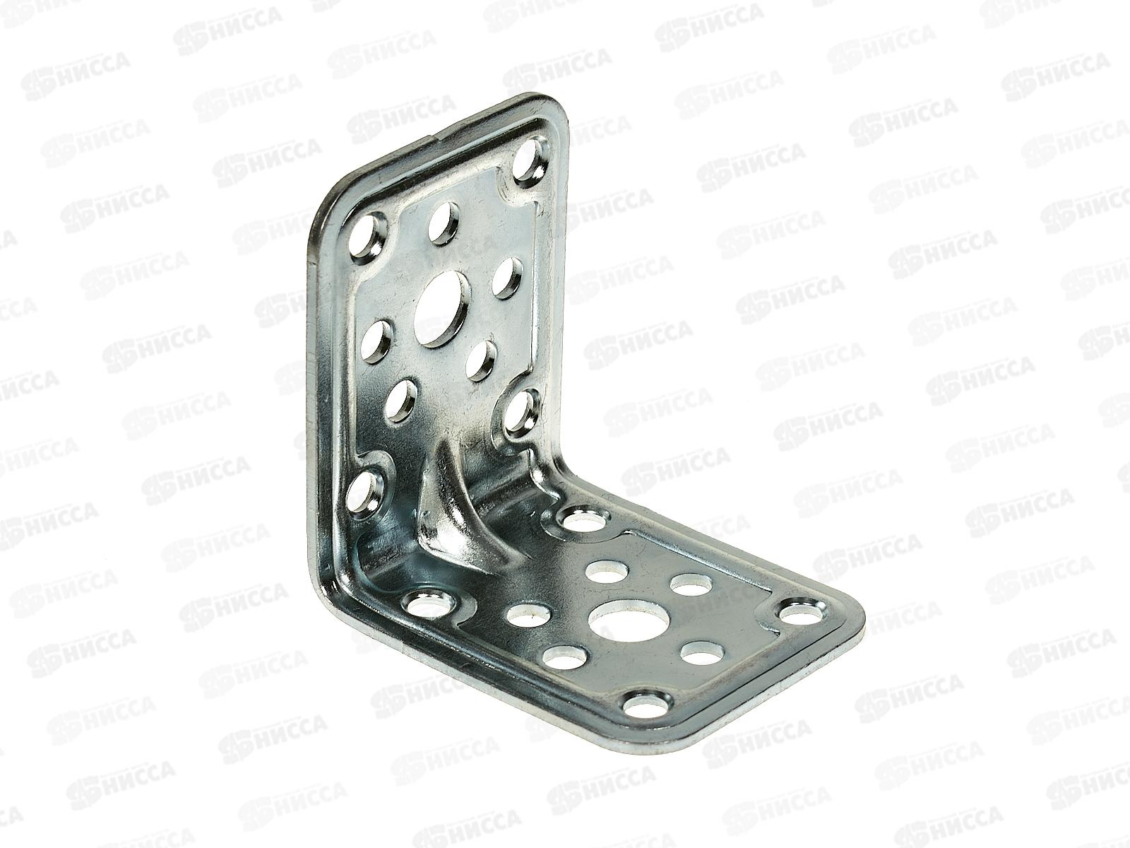 Уголок крепёжный 62*62*50*2.0 усиленный цинк *50