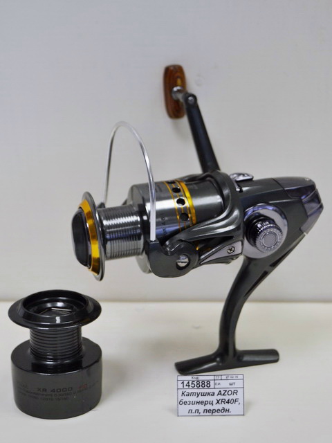 Катушка AZOR безинерц XR40F, п.п, передн. фрикц, мет. шпуля 142-018 г