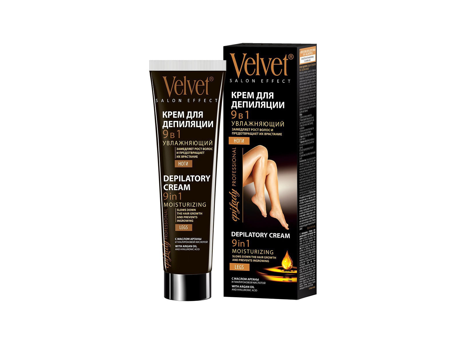 ВЕЛЬВЕТ Депилятор 100мл 9в1 увлажняющий Муцин улитки *16