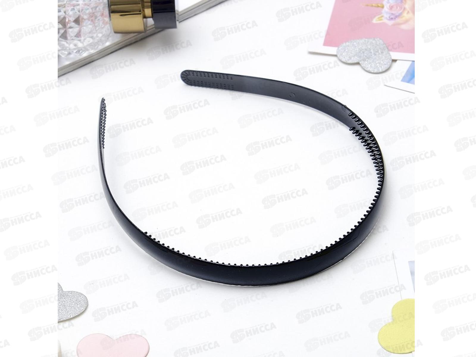 Ободок  для волос пластик классика 1,2см 550432 *12