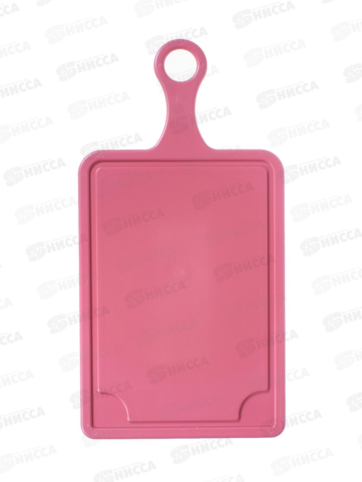 Доска разделочная  большая  с ручкой красная МП *40