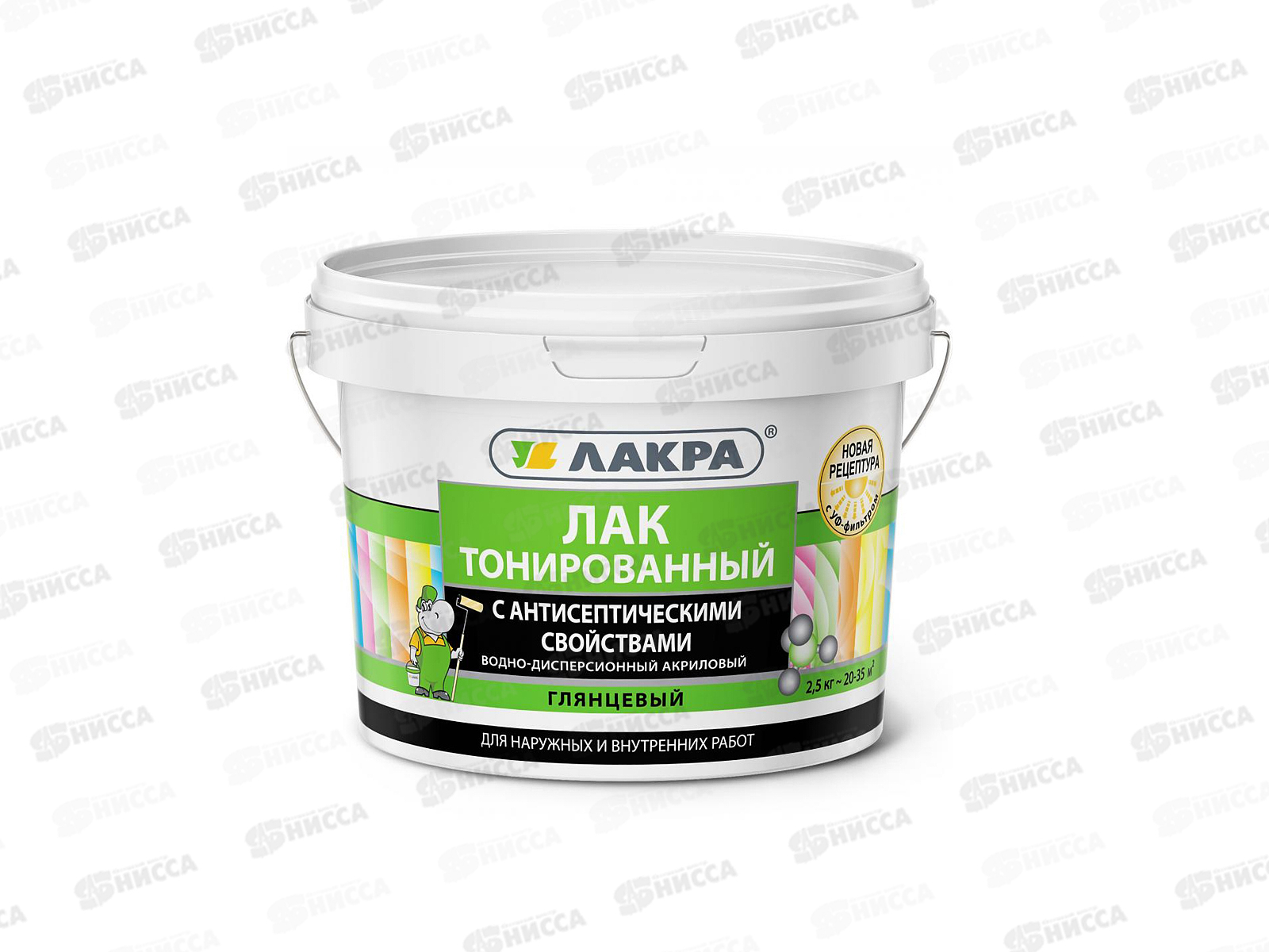 ЛАК воднодисперсионный тонированный Сосна 2,5кг Л-С ЛАКРА