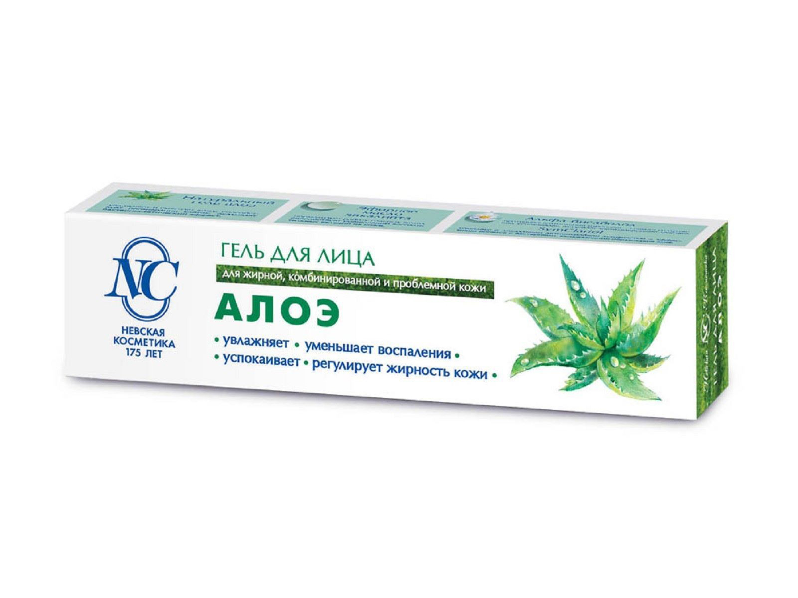 Невская Косметика  АЛОЭ гель против прыщей и угрей 40мл в/ф *6/36