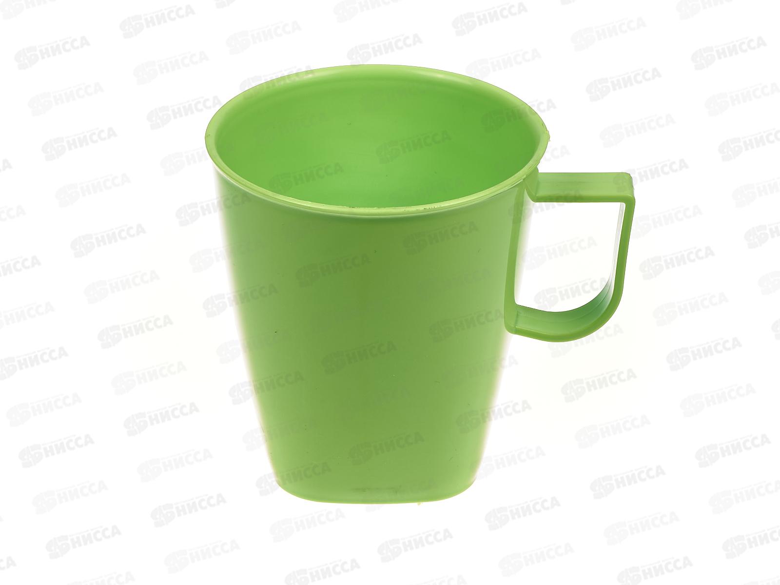 Кружка пластмассовая  360 мл салатовая  *32