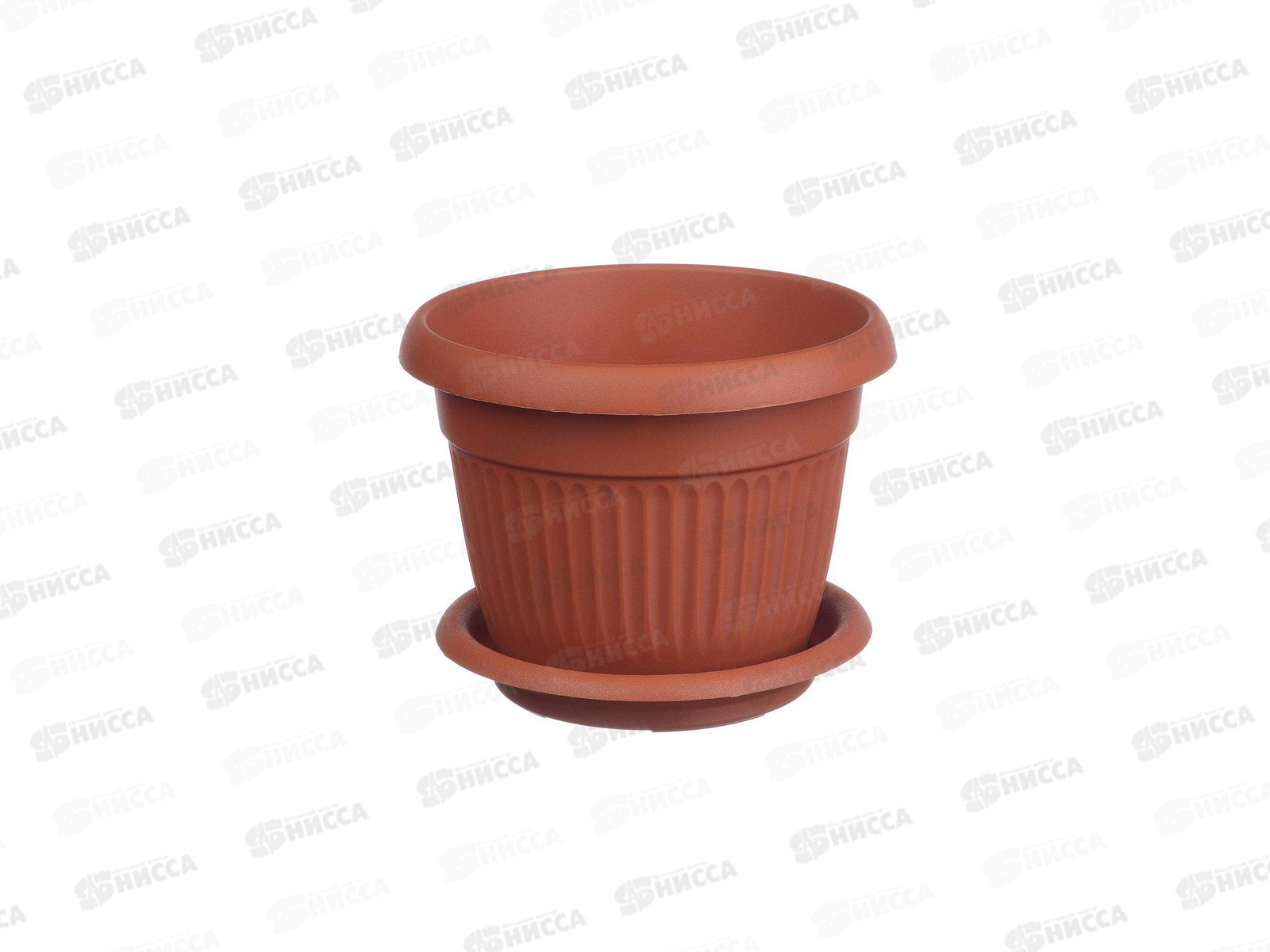 Кашпо Ливия Д360мм 16,0л с подставкой  терракотовый  3026М *5