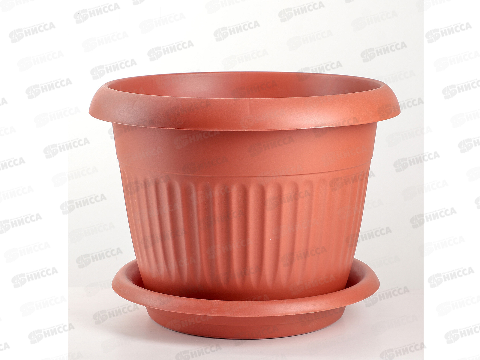 Кашпо Ливия Д420мм 26,0л с подставкой   Терракотовый   3028М