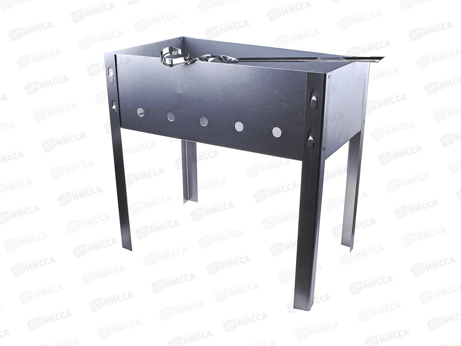 Мангал 400*250*140 в коробке (0,5мм) М-3. 5 шампуров, уголок СП0003