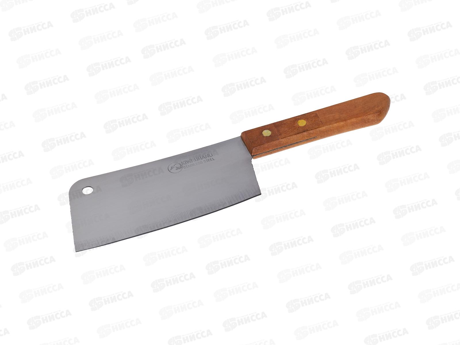 Нож кухонный (тесак) 15см деревянная ручка (045185)  Ж