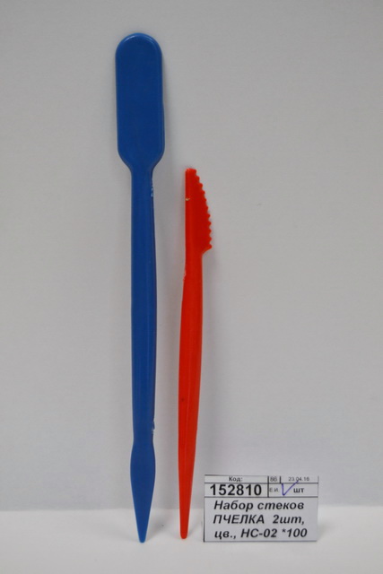 Набор стеков ПЧЕЛКА  2 штуки, цветные, НС-02 *100