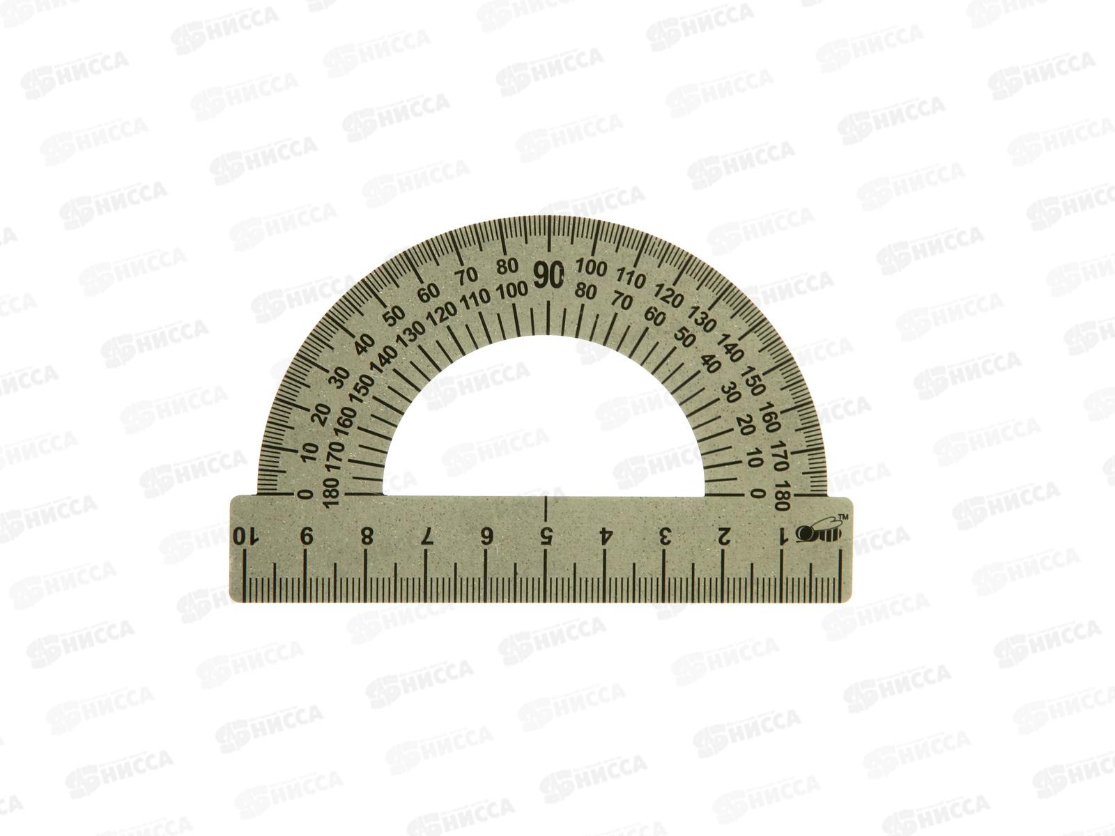 Транспортир 180градусов ПЧЕЛКА стальной, ТС-10 *100/3000