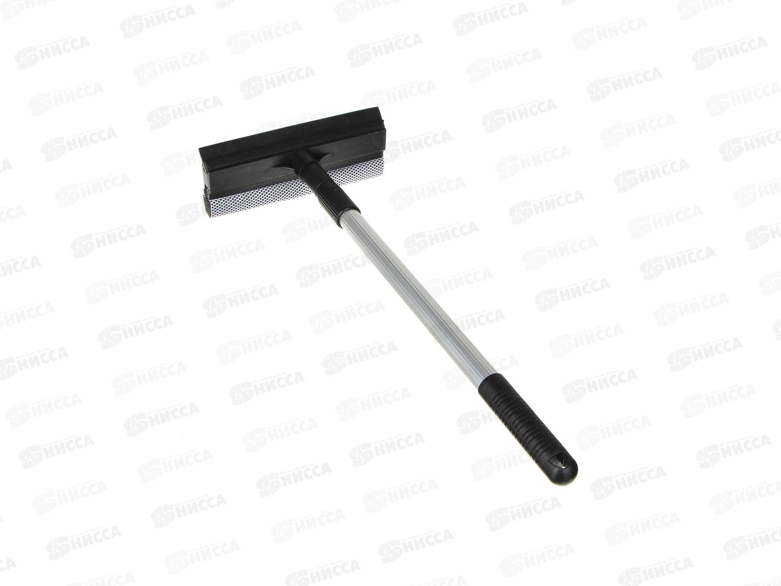 Окномойка с телескопической  ручкой  VETTA 111см, серая арт.KFC010 444-017 г*50