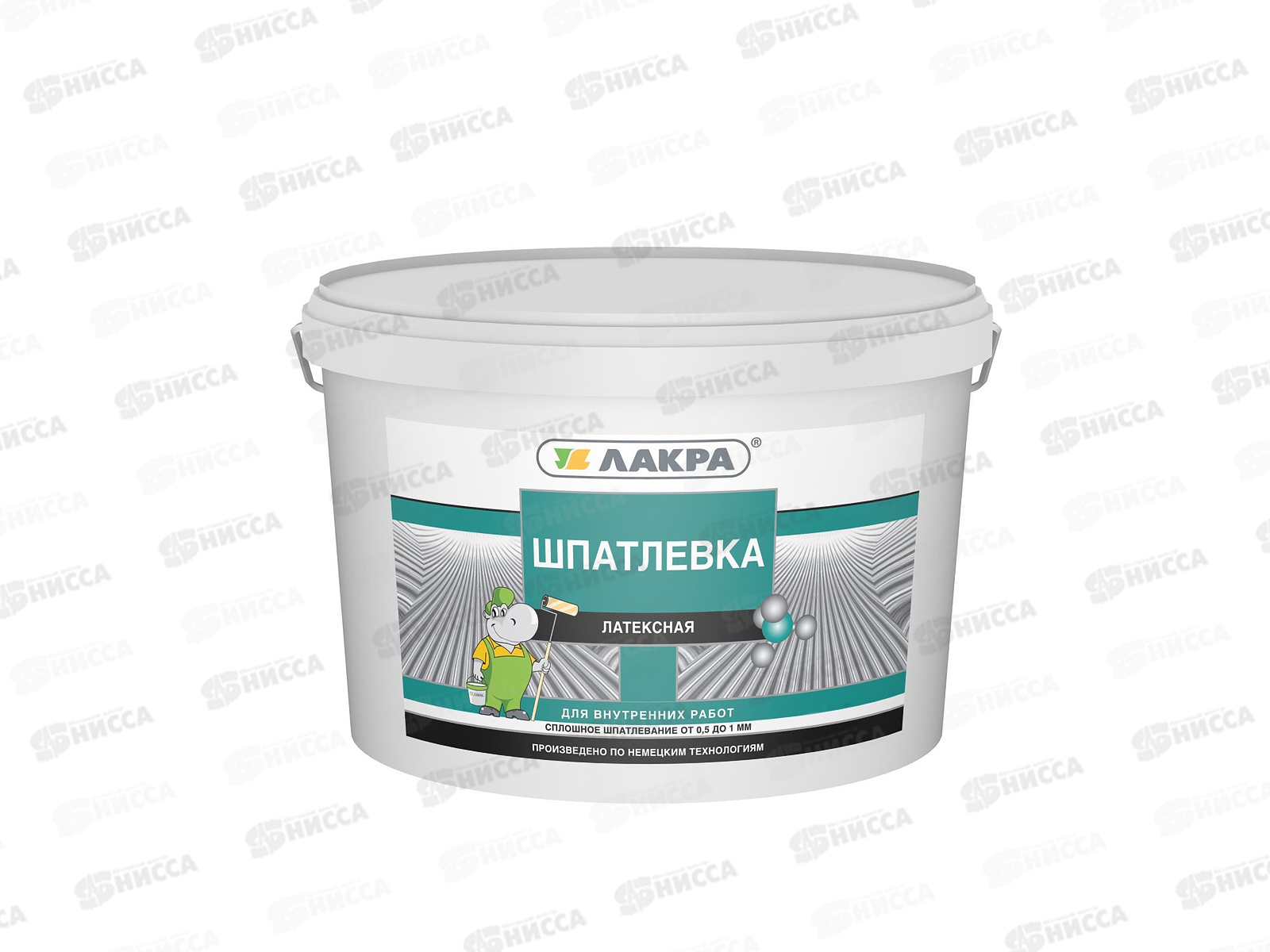 Шпатлевка латексная для внутренних работ 1,5кг  ЛАКРА   *12/360